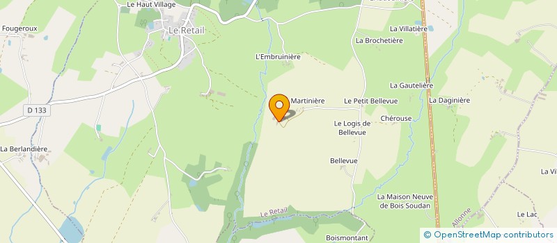 localisation de l'entreprise MONSIEUR BERNARD LIAUD  LE RETAIL