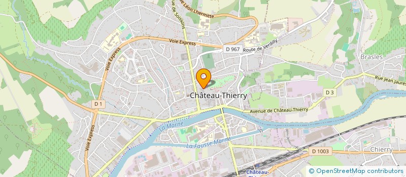 localisation de l'entreprise MONSIEUR BERNARD LIEVAIN à CHATEAU-THIERRY