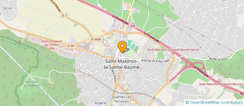 localisation de l'entreprise MONSIEUR BERNARD LILLO à SAINT-MAXIMIN-LA-SAINTE-BAUME