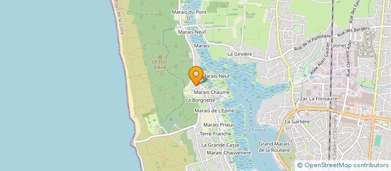 localisation de l'entreprise MONSIEUR BERNARD LONCKE  LES SABLES D'OLONNE