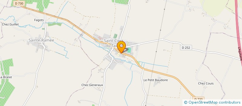 localisation de l'entreprise MONSIEUR BERNARD LORIAUD  SAINT-CIERS-DU-TAILLON