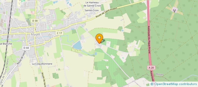 localisation de l'entreprise MONSIEUR BERNARD LORIERE  MAYET