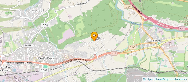 localisation de l'entreprise MONSIEUR BERNARD LOUBAUD  MEYREUIL