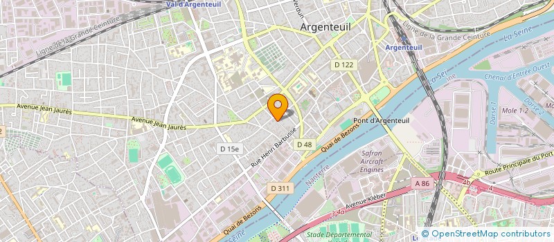localisation de l'entreprise MONSIEUR BERNARD LOUBEYRE à ARGENTEUIL