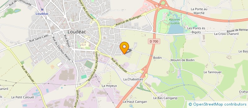 localisation de l'entreprise MONSIEUR BERNARD LOUESDON à LOUDEAC
