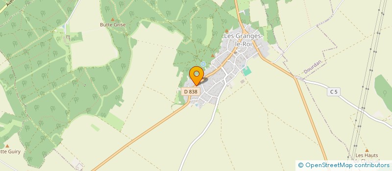 localisation de l'entreprise MONSIEUR BERNARD LOUIN à LES GRANGES-LE-ROI