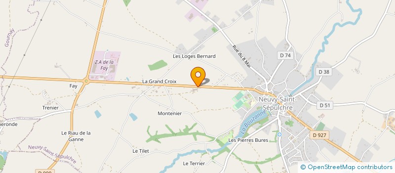 localisation de l'entreprise MONSIEUR BERNARD LOULERGUE  NEUVY-SAINT-SEPULCHRE