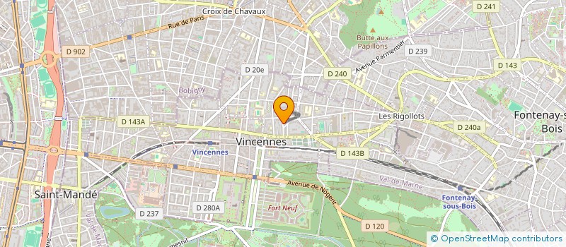 localisation de l'entreprise MONSIEUR BERNARD LOYAL à VINCENNES