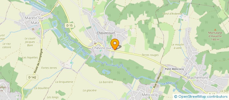 localisation de l'entreprise MONSIEUR BERNARD LUCAS à CHEVINCOURT