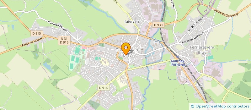 localisation de l'entreprise MONSIEUR BERNARD LUCIEN  GOURNAY-EN-BRAY