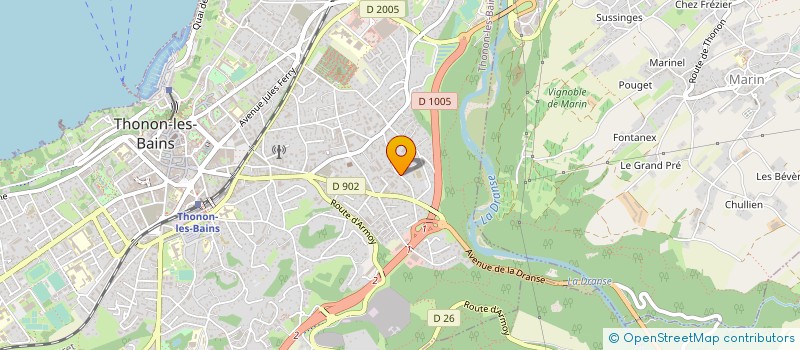 localisation de l'entreprise MONSIEUR BERNARD MACCAUD à THONON-LES-BAINS