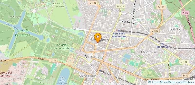 localisation de l'entreprise MONSIEUR BERNARD MADINIER à VERSAILLES