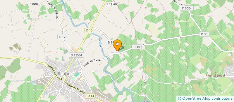 localisation de l'entreprise MONSIEUR BERNARD MAFFESSOLI  ROUJAN