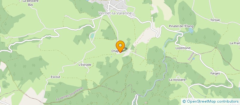localisation de l'entreprise MONSIEUR BERNARD MAGAUD  LE VERNET-CHAMEANE