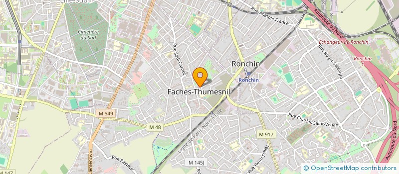 localisation de l'entreprise MONSIEUR BERNARD MAHE  FACHES-THUMESNIL