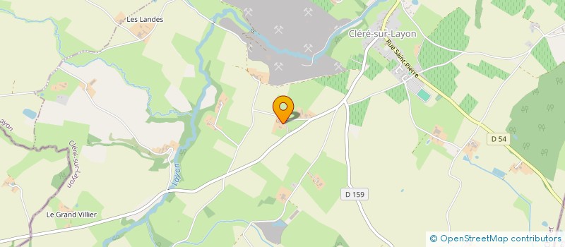 localisation de l'entreprise MONSIEUR BERNARD MAINGRET  CLERE-SUR-LAYON