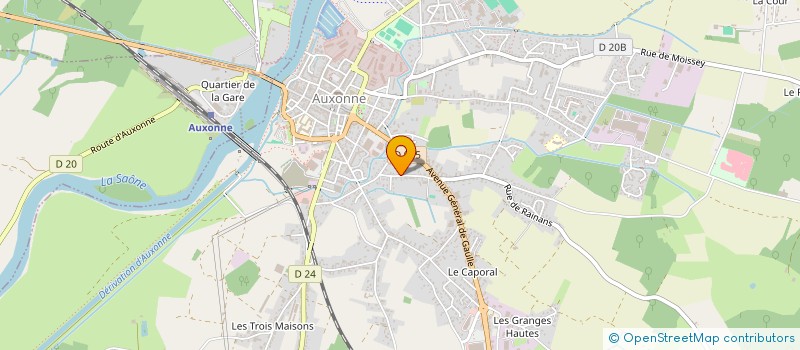 localisation de l'entreprise MONSIEUR BERNARD MAIRE  AUXONNE