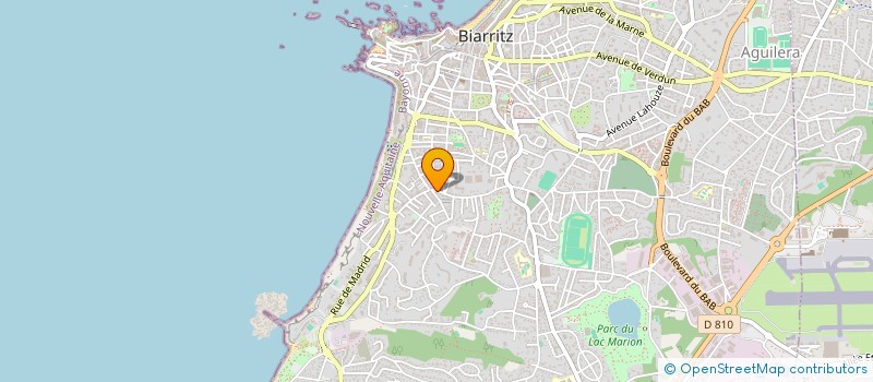 localisation de l'entreprise MONSIEUR BERNARD MAISONNAVE  BIARRITZ