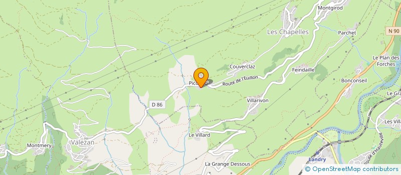 localisation de l'entreprise MONSIEUR BERNARD MAITRE  MONTVALEZAN