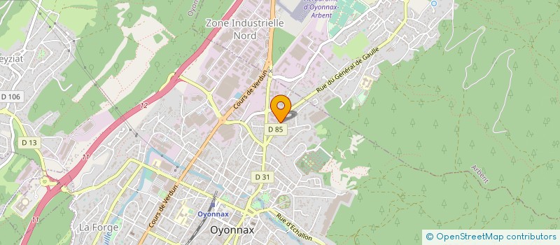 localisation de l'entreprise MONSIEUR BERNARD MAITRE à OYONNAX