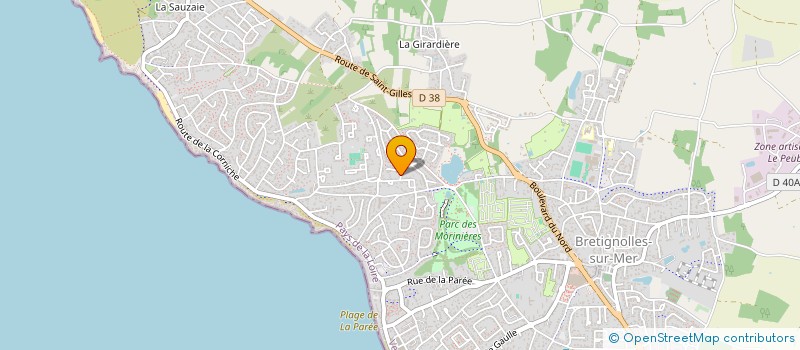 localisation de l'entreprise MONSIEUR BERNARD MAKLET  BRETIGNOLLES-SUR-MER