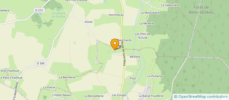 localisation de l'entreprise MONSIEUR BERNARD MALLET à LA CHAPELLE-MONTLIGEON