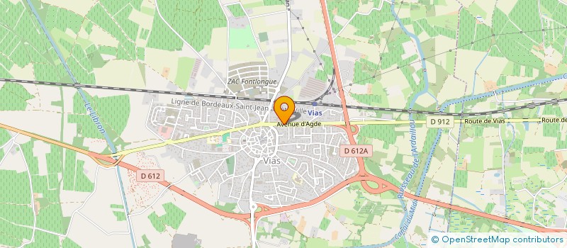 localisation de l'entreprise MONSIEUR BERNARD MALLET  VIAS