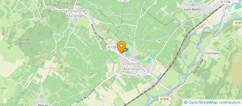 localisation de l'entreprise MONSIEUR BERNARD MANDIGOUT à CHEILLY-LES-MARANGES