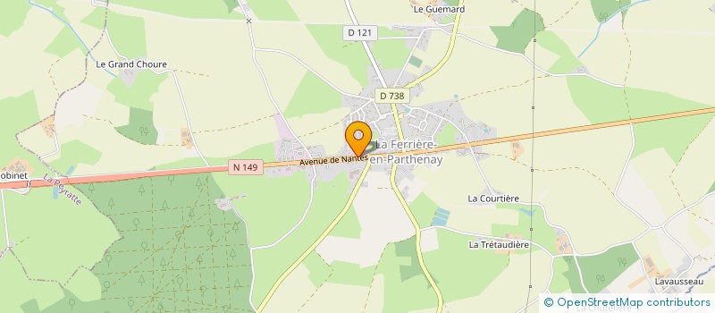 localisation de l'entreprise MONSIEUR BERNARD MANDIN à LA FERRIERE-EN-PARTHENAY