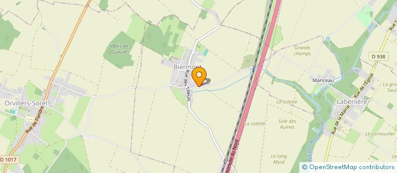 localisation de l'entreprise MONSIEUR BERNARD MANSARD  BIERMONT