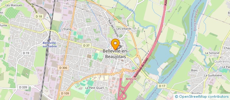 localisation de l'entreprise MONSIEUR BERNARD MARAIS à BELLEVILLE-EN-BEAUJOLAIS