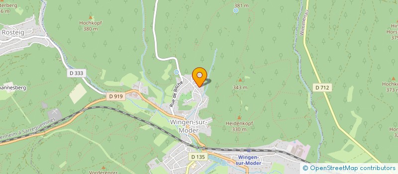 localisation de l'entreprise MONSIEUR BERNARD MARC  WINGEN-SUR-MODER