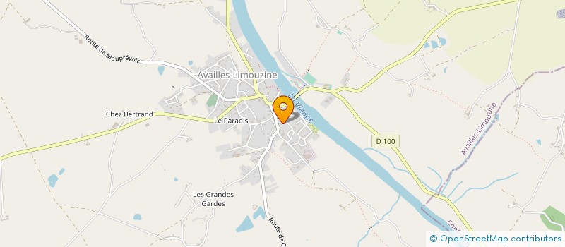 localisation de l'entreprise MONSIEUR BERNARD MARCHADIER à AVAILLES-LIMOUZINE
