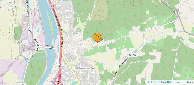 localisation de l'entreprise MONSIEUR BERNARD MARCHAND  BOLLENE