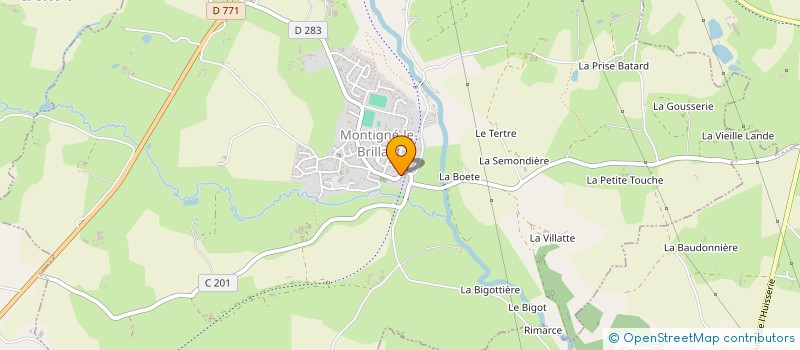 localisation de l'entreprise MONSIEUR BERNARD MARCHAND à MONTIGNE-LE-BRILLANT