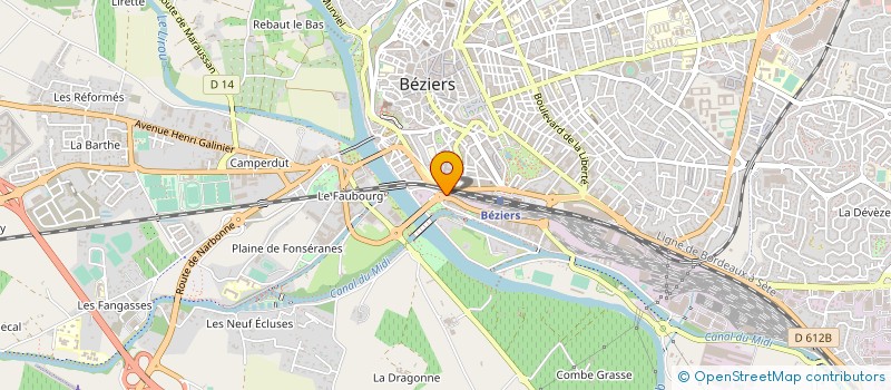 localisation de l'entreprise MONSIEUR BERNARD MARCHESE à BEZIERS
