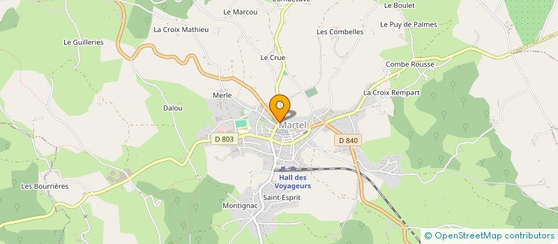 localisation de l'entreprise MONSIEUR BERNARD MARCHOU  MARTEL