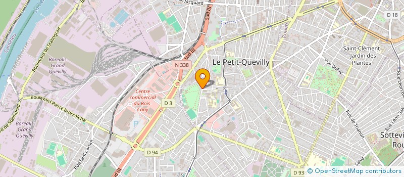 localisation de l'entreprise MONSIEUR BERNARD MARGUERITTE à LE PETIT-QUEVILLY