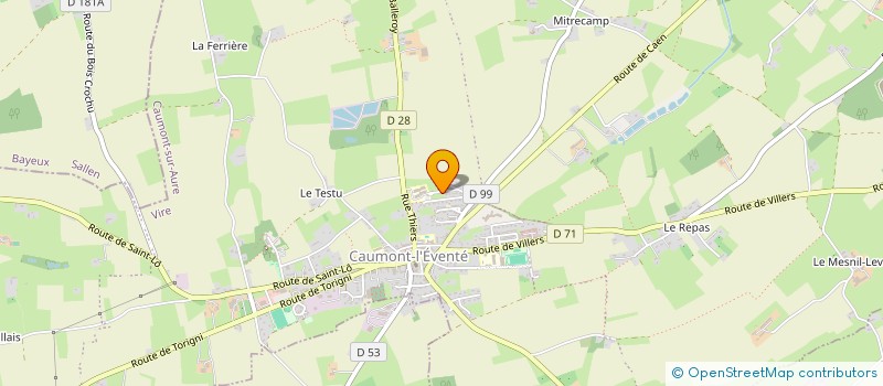 localisation de l'entreprise MONSIEUR BERNARD MARIE  CAHAGNES