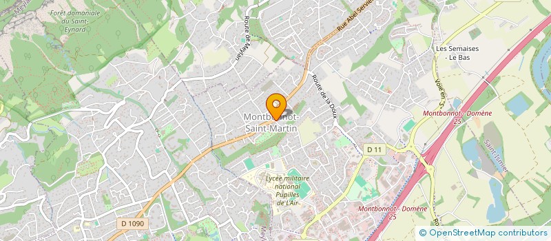 localisation de l'entreprise MONSIEUR BERNARD MARIE HENRI BOURGEOIS  MONTBONNOT-SAINT-MARTIN