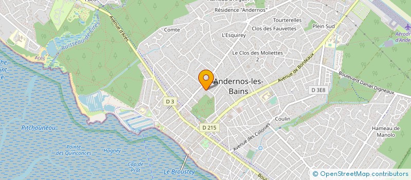 localisation de l'entreprise MONSIEUR BERNARD MARIETTE à ANDERNOS-LES-BAINS