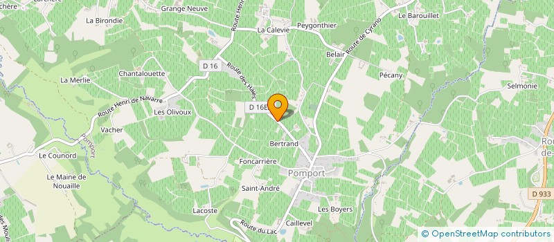 localisation de l'entreprise MONSIEUR BERNARD MARMONT  RIBAGNAC