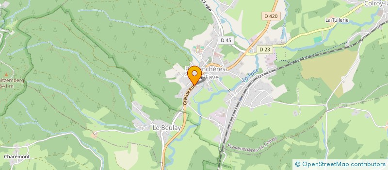 localisation de l'entreprise MONSIEUR BERNARD MARQUAIRE  PROVENCHERES-ET-COLROY