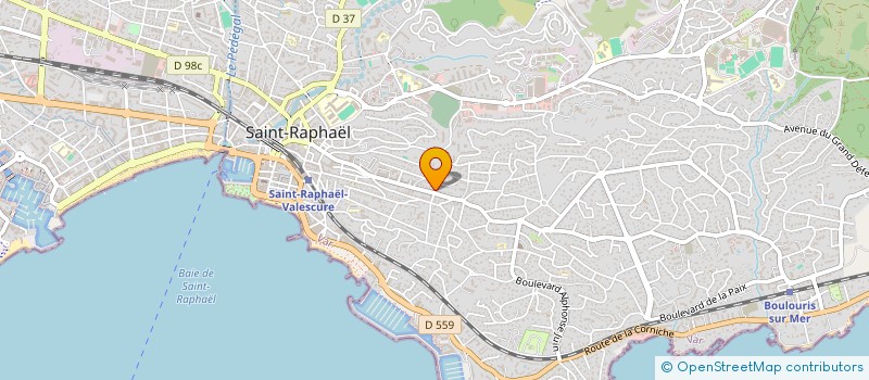 localisation de l'entreprise MONSIEUR BERNARD MARQUISAN à SAINT-RAPHAEL