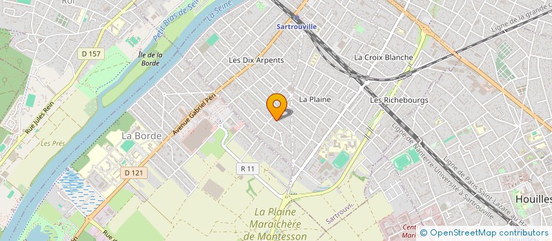 localisation de l'entreprise MONSIEUR BERNARD MARTEAU  SARTROUVILLE