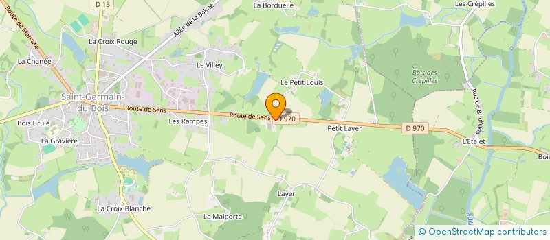 localisation de l'entreprise MONSIEUR BERNARD MARTIN à SAINT-GERMAIN-DU-BOIS