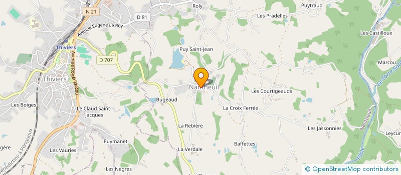 localisation de l'entreprise MONSIEUR BERNARD MARTIN à CHALAIS