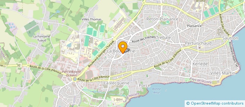 localisation de l'entreprise MONSIEUR BERNARD MARTIN  SAINT-NAZAIRE