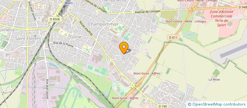 localisation de l'entreprise MONSIEUR BERNARD MARTINEAU  NIORT