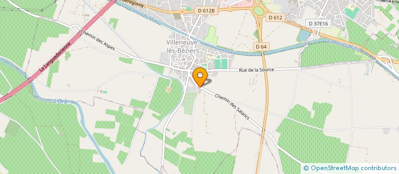 localisation de l'entreprise MONSIEUR BERNARD MARTY à VILLENEUVE-LES-BEZIERS